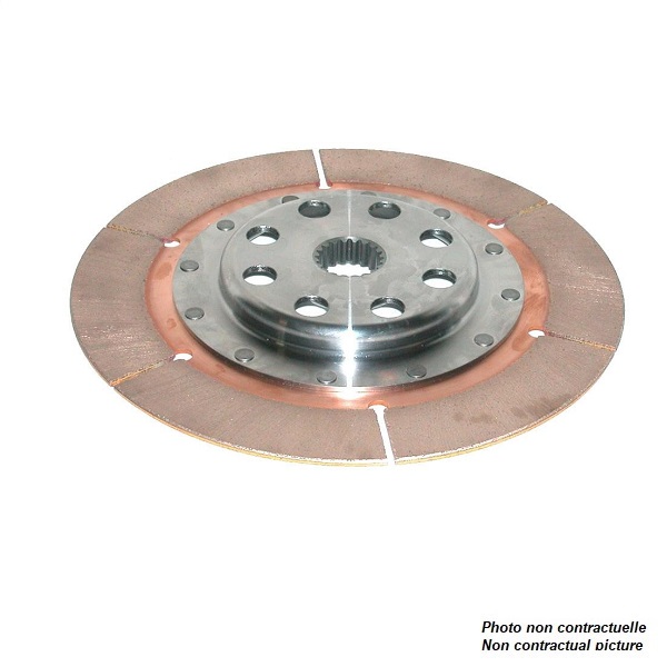 Disque d'embrayage AP Ø184 mm - 29.46 X 26 - 6 patins - épaisseur 2.62 mm - DECALE COTE MECA