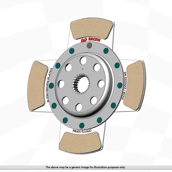 AP RACING Clutch disc - ø184 mm - 1" x 23 splines - rigid - 6 mm thickness