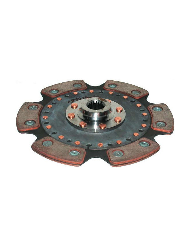 Disco de embrague AP Racing métal fritté amorti 240mm 6 patins 1x23-7.44