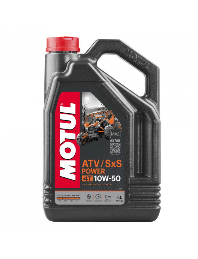Huile 10W50 MOTUL ATV SXS POWER 4 temps bidon de 4L