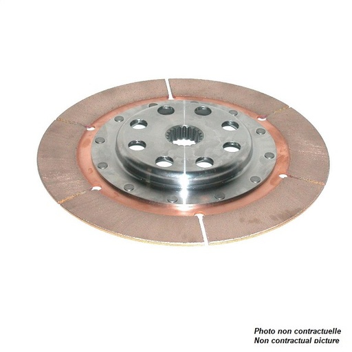[CP2567-15FM3] Disque d'embrayage AP Ø184 mm - 28.45 mm (1.12") X 10 - 6 patins - épaisseur 2.62 mm - DECALE COTE VOLANT