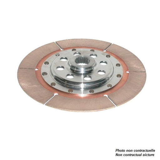 [CP2567-8FM3-L] Disque d'embrayage AP Ø184 mm - 22.11 mm (0.87") X 20 - 6 patins - épaisseur 2.62 mm - COSW DECALE COTE MECA RIVET LARGE