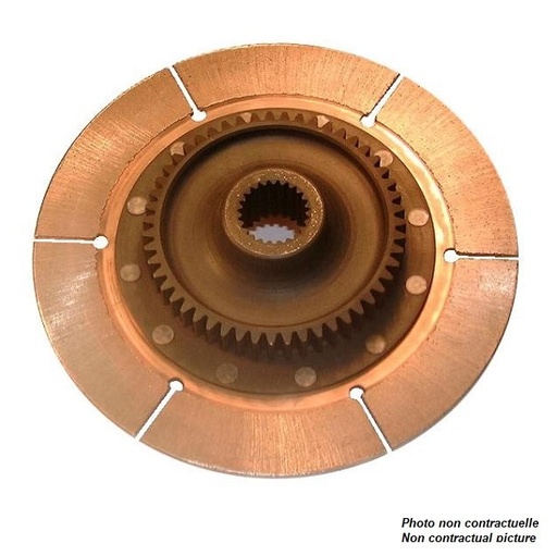 [CP3822-10FM3] Disque d'embrayage AP Ø184 mm - 25.4 mm (1") X 23 - 6 patins - épaisseur 2.62 mm - menant