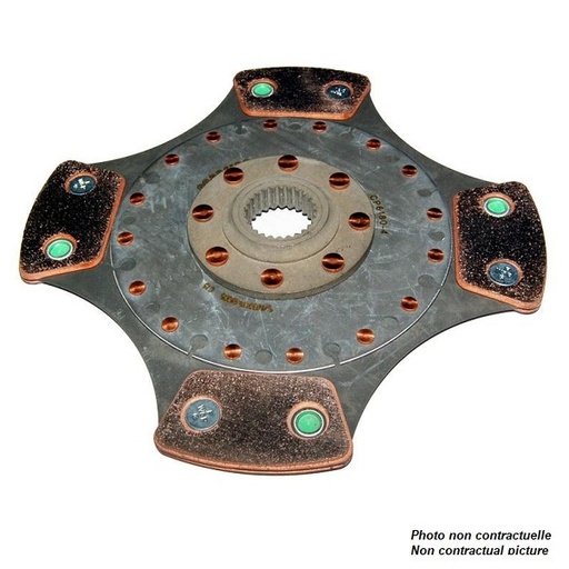 [CP6180-3] Disque d'embrayage AP RF Ø215 mm - 25.4 mm (1") X 24 - 4 patins - épaisseur 7.11 mm