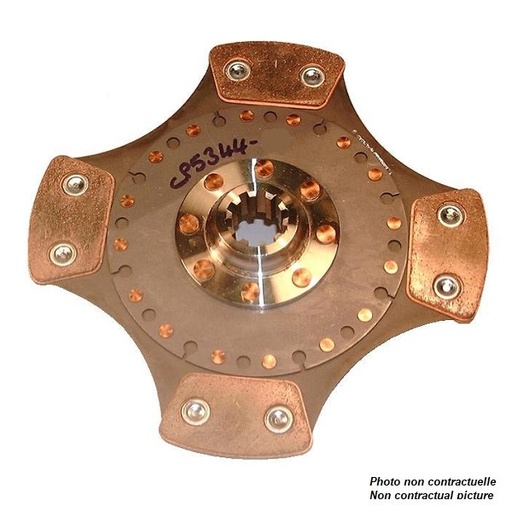 [CP5344-28] Disque d'embrayage AP RF Ø215 mm - 24 X 21 - 4 patins - épaisseur 7.62 mm