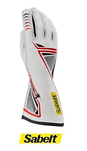 FIA 8856-2018 TG11 Sabelt Gloves - White