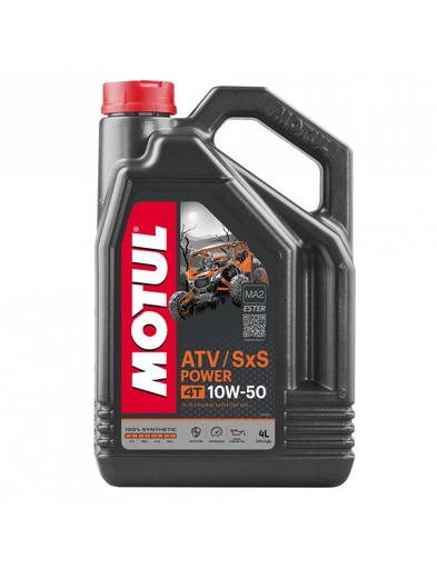 [105901] Huile 10W50 MOTUL ATV SXS POWER 4 temps bidon de 4L