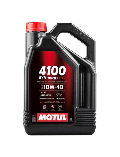[112892] Huile moteur MOTUL 4100 SYN-NERGY SPEC 10W-40 - bidon de 5L