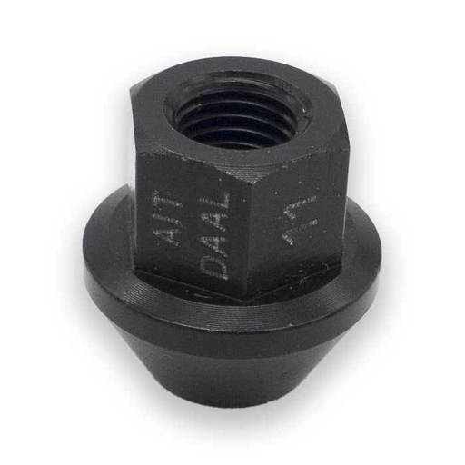 [AIT-DAAL-11] Écrou de roue ouvert M12x1.5, L : 27 mm, Noir, en Aluminium