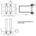 Support de batterie Pro FFSA pour batterie ODYSSEY PC680 Extreme 25
