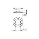 Camloc rondelle de maintien 2600