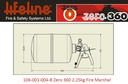 Kit extincteur mécanique Lifeline Zero360 Novec 1230 (2,25 kg)