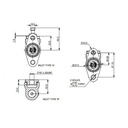 Maître-cylindre AP RACING CP2623 sans bocal - Tige L : 160mm