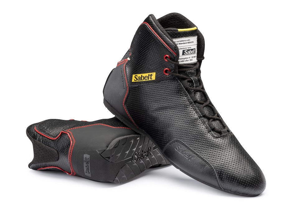 Chaussures FIA Sabelt PRO HERO noires TB-10 - FIA 8856-2018