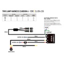 LAZER Kit Cablage 2 lamp