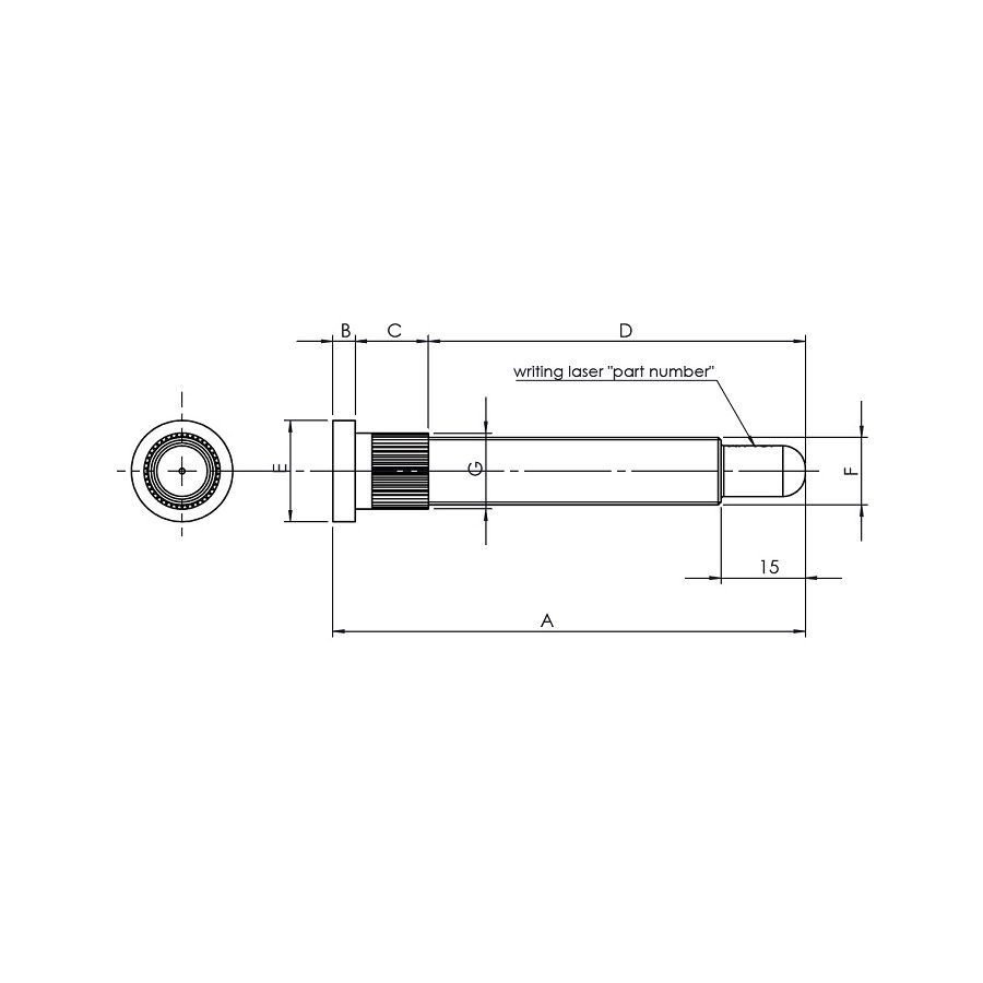 Gougeon M12 x 1.5 - L67mm Mitsu