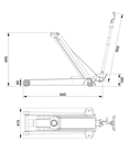 Cric AC Hydraulic professionnel  2T DK20Q