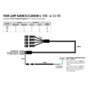 Kit câblage 4 phares LAZER CARBON-6