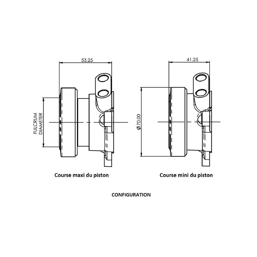 Butée d'embrayage AP Racing 54mm CP6859-1254 (remplace CP3859-1254)