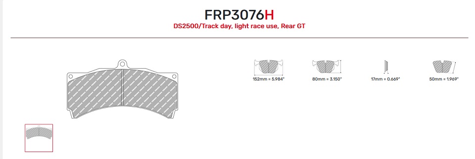 FRP3076Z - Ferodo brake pads DSUNO
