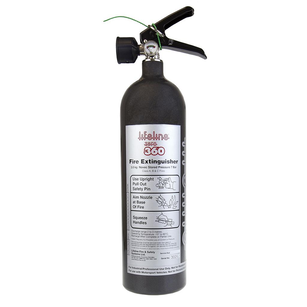 Extincteur système manuel Lifeline Zero 360 3.0kg Novec