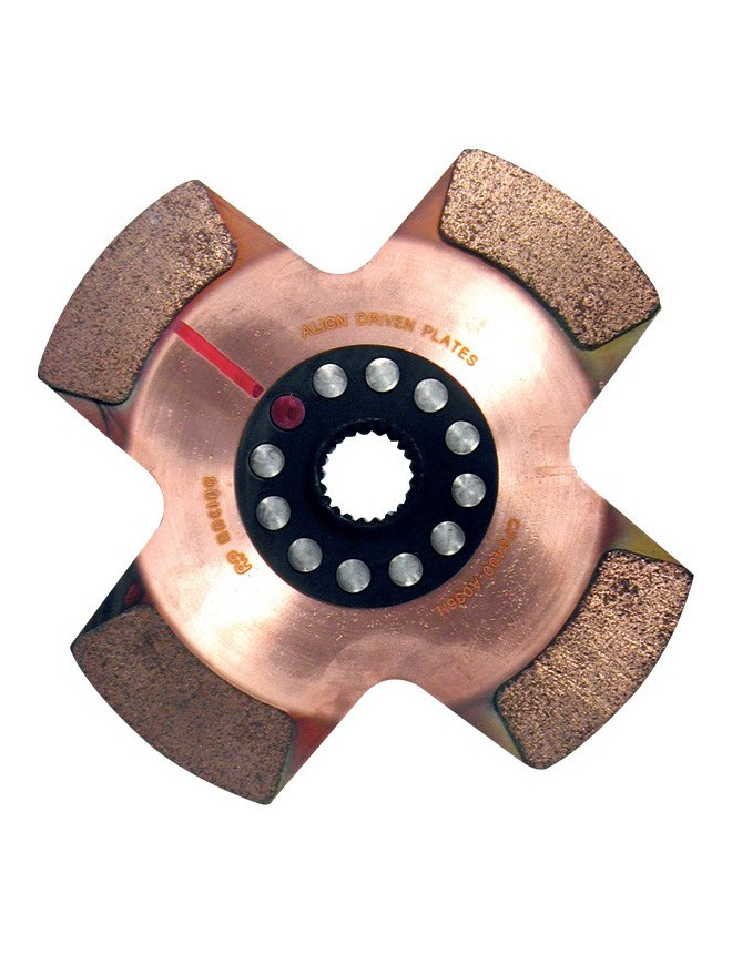 AP RACING Ø184 mm clutch disc - 1"x23 - 4 pads - th. 7.11 mm
