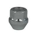 Écrou de roue ouvert M12x1.25, L : 25 mm, argenté, zinc