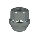 Open end lug nut M12x1.25, L : 25mm - White zinc nickel plating