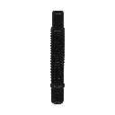 Hub stud M14x1.5, L : 90 mm, Black, zinc