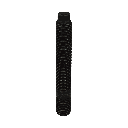 Goujon M12x1.5 / M12x1.25, L : 100 mm, noir, zinc