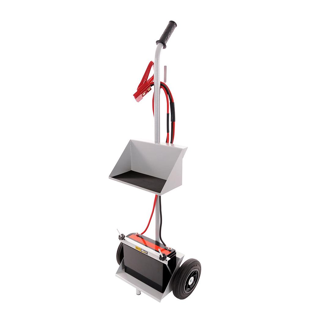 Chariot de batterie avec support à outils