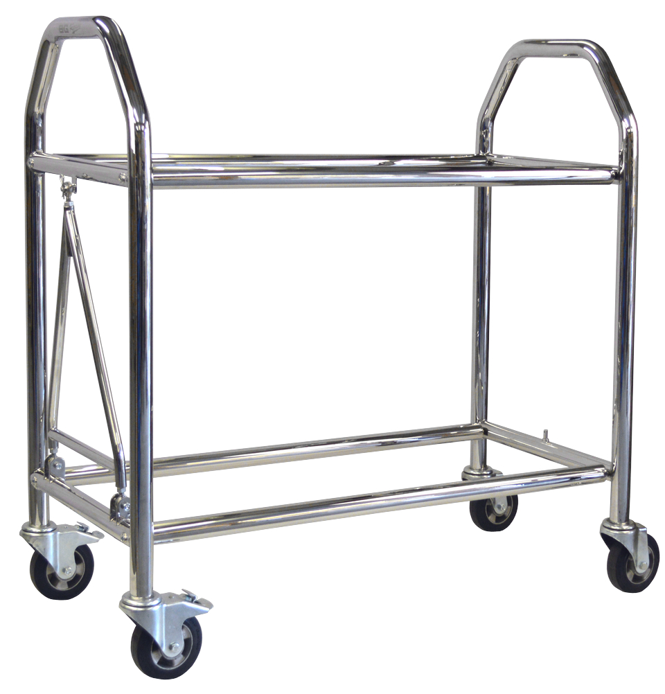 WHEEL & TYRE TROLLEY 1300mm LENGTH - LOW LEVEL - STAINLESS STEEL