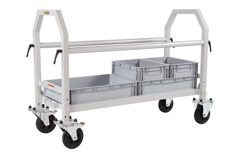 FOLDING WHEEL & TYRE TROLLEY - POWDER COATED - STD WHEELS