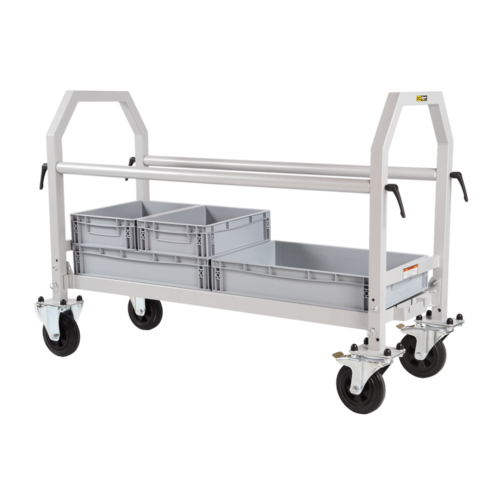 FOLDING WHEEL & TYRE TROLLEY - POWDER COATED - ALU WHEELS