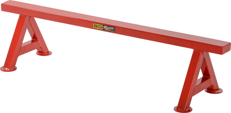 MEDIUM 7" RED CHASSIS STANDS (PAIR) - POWDER COATED