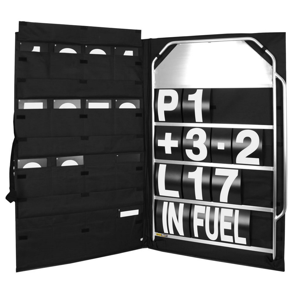 LARGE SILVER PIT BOARD KIT - WHITE NUMBERS & BAG
