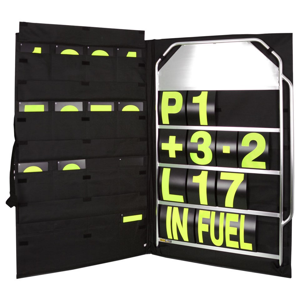 LARGE SILVER PIT BOARD KIT- YELLOW NUMBERS & BAG