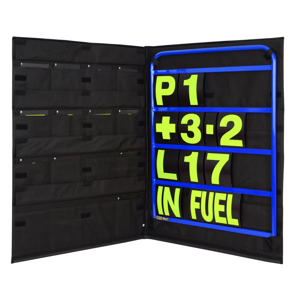 STANDARD BLUE PIT BOARD KIT- YELLOW NUMBERS & BAG