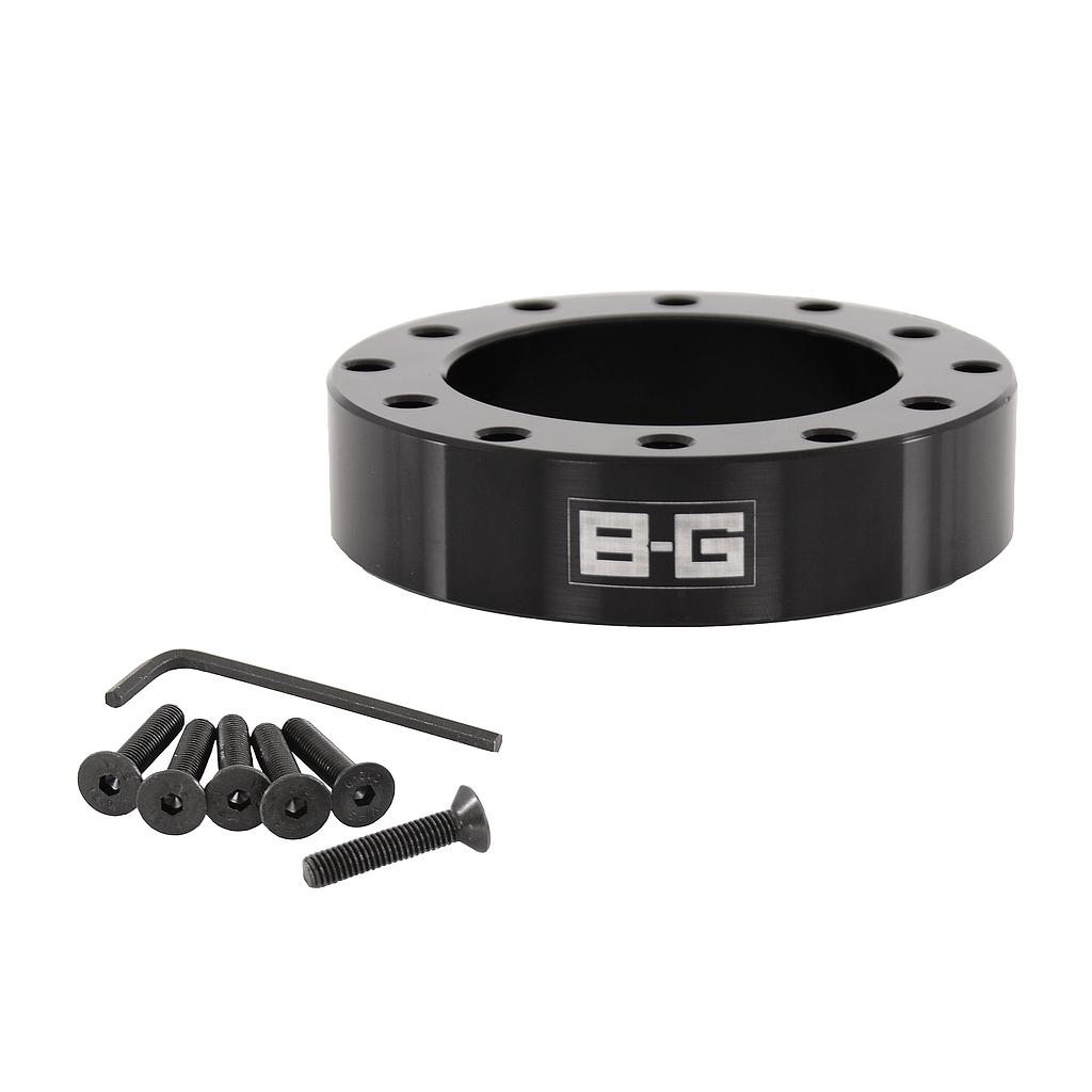 20mm Entretoise volant 6x70 / 6x74 PCD (avec vis) - ALUMINIUM - NOIR