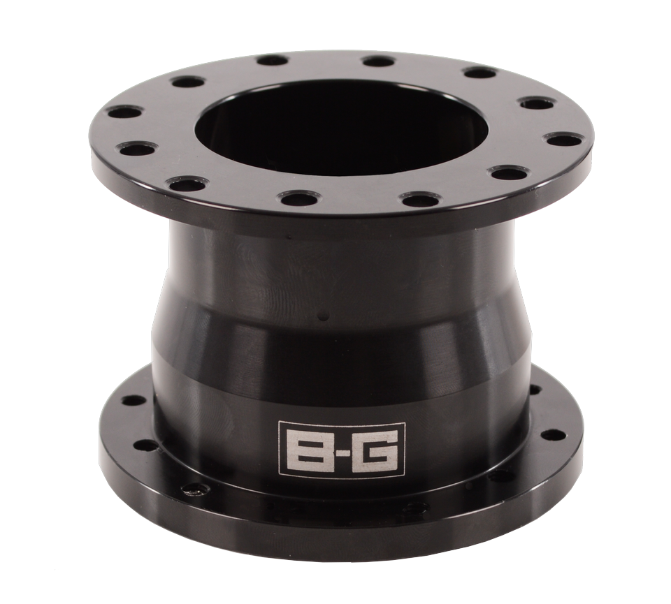 40mm Entretoise volant 6x70 / 6x74 PCD (avec vis) - ALUMINIUM - NOIR