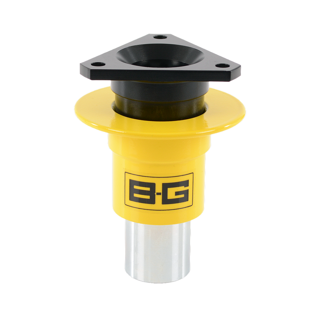 Moyeu (enlève rapide) volant racing soudé 3x50.8mm PCD - 3/4" Arbre - ALUMINIUM & ACIER - JAUNE ET NOIR