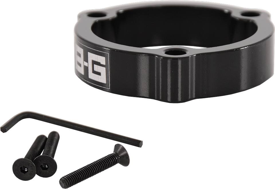 1/2" Entretoise volant racing 3x50.8mm PCD - ALUMINIUM - NOIR