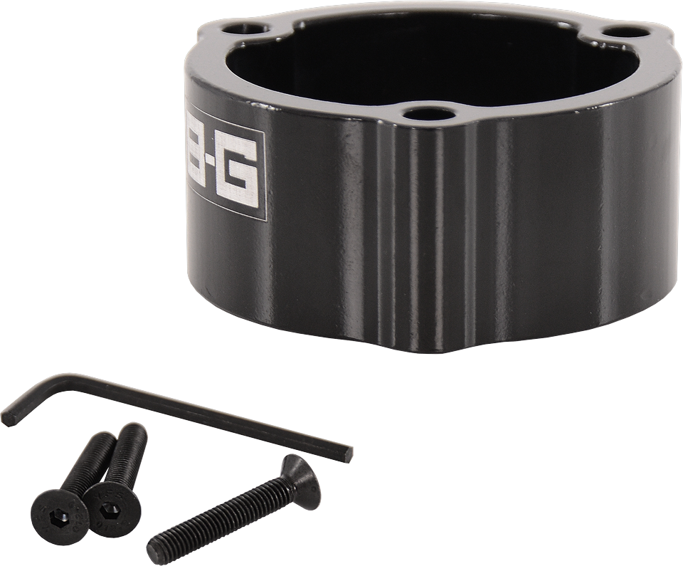 1" Entretoise volant racing 3x50.8mm PCD - ALUMINIUM - NOIR