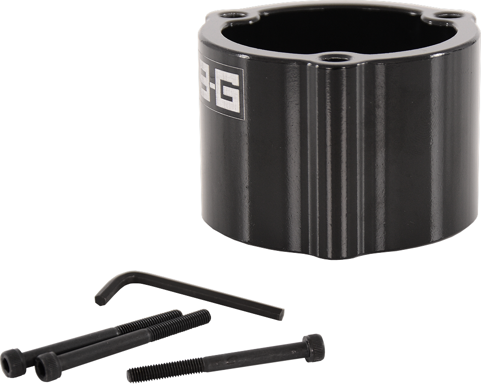 1 1/2" Entretoise volant racing 3x50.8mm PCD - ALUMINIUM - NOIR