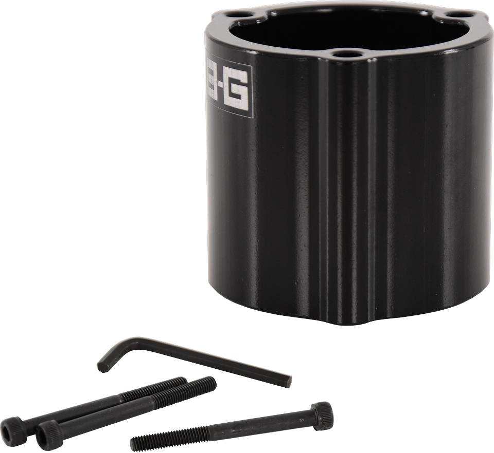 2" Entretoise volant racing 3x50.8mm PCD - ALUMINIUM - NOIR