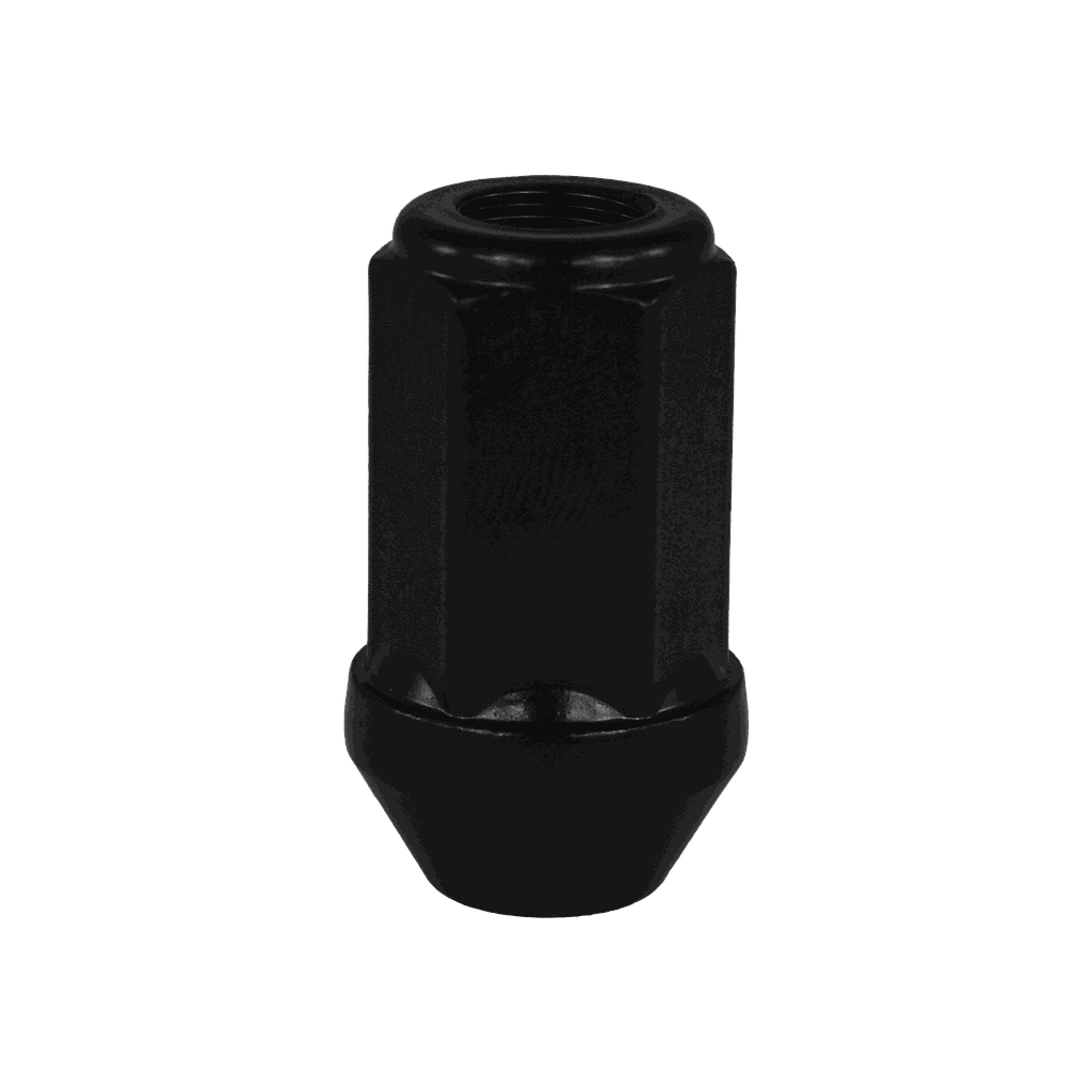 Écrou de roue ouvert M12x1.5, L: 41 mm, noir, zinc