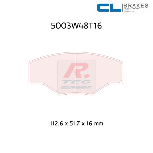 5003W48T16RC6 - CL Brakes remblokken RC6