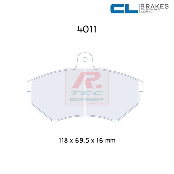 4011RC6 - Pastillas de freno CL Brakes RC6