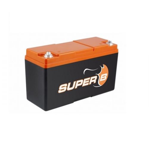 SUPER B Lithium Iron Phosphate battery, nominal capacity 23 Ah, pulse current 1,500 A, dimensions 250 x 97 x 156 mm