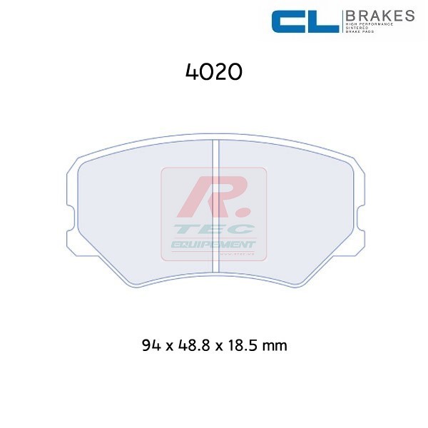 4020RC8 - Plaquettes CL brakes RC8